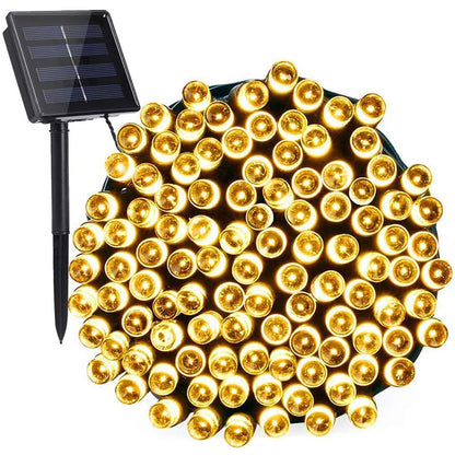 Luces solares navideñas de 17 metros y 170 led.