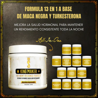 King Maker® – Potencia tu fuerza, energía y masculinidad 120 capsulas.