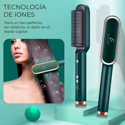 LisoMax® Cepillo Alisador de Pelo Eléctrico Portátil de Cerámica