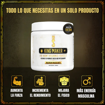 King Maker® – Potencia tu fuerza, energía y masculinidad 120 capsulas.
