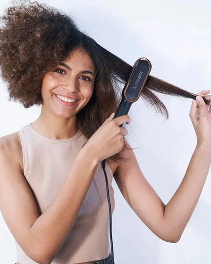 LisoMax® Cepillo Alisador de Pelo Eléctrico Portátil de Cerámica