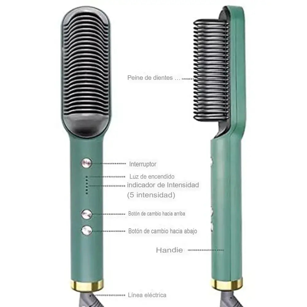 LisoMax® Cepillo Alisador de Pelo Eléctrico Portátil de Cerámica