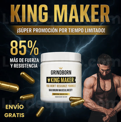 King Maker® – Potencia tu fuerza, energía y masculinidad 120 capsulas.