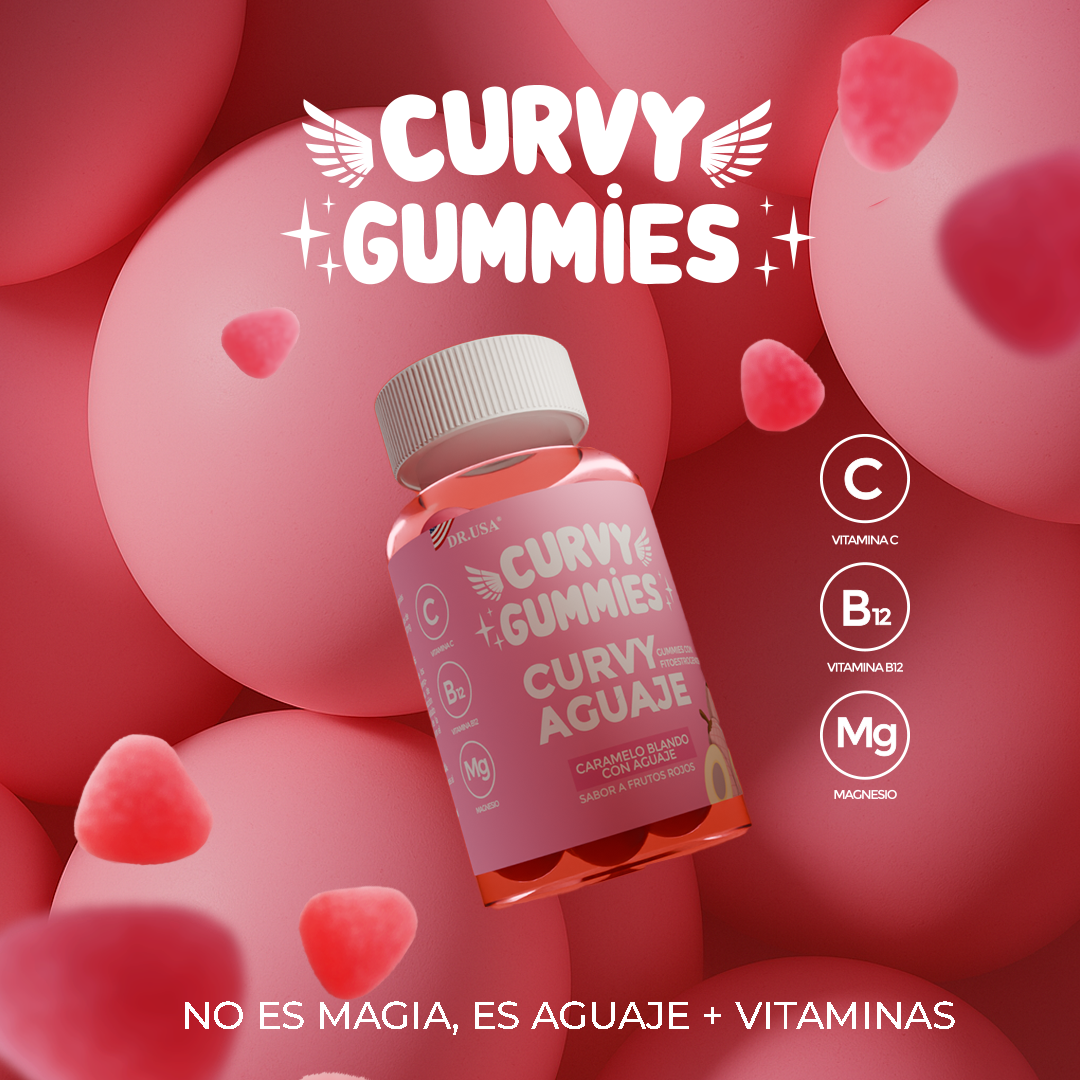 Curvy Gummies® Moldea, Equilibra y Realza tu Belleza Natural 60 Unidades.