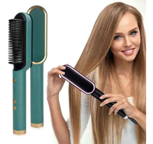 LisoMax® Cepillo Alisador de Pelo Eléctrico Portátil de Cerámica