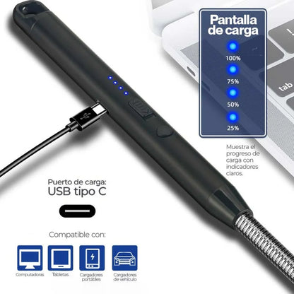 Chispero Encendedor Flexible Carga USB