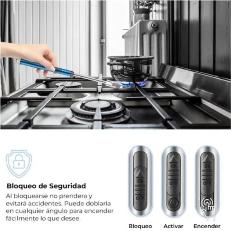 Chispero Encendedor Flexible Carga USB