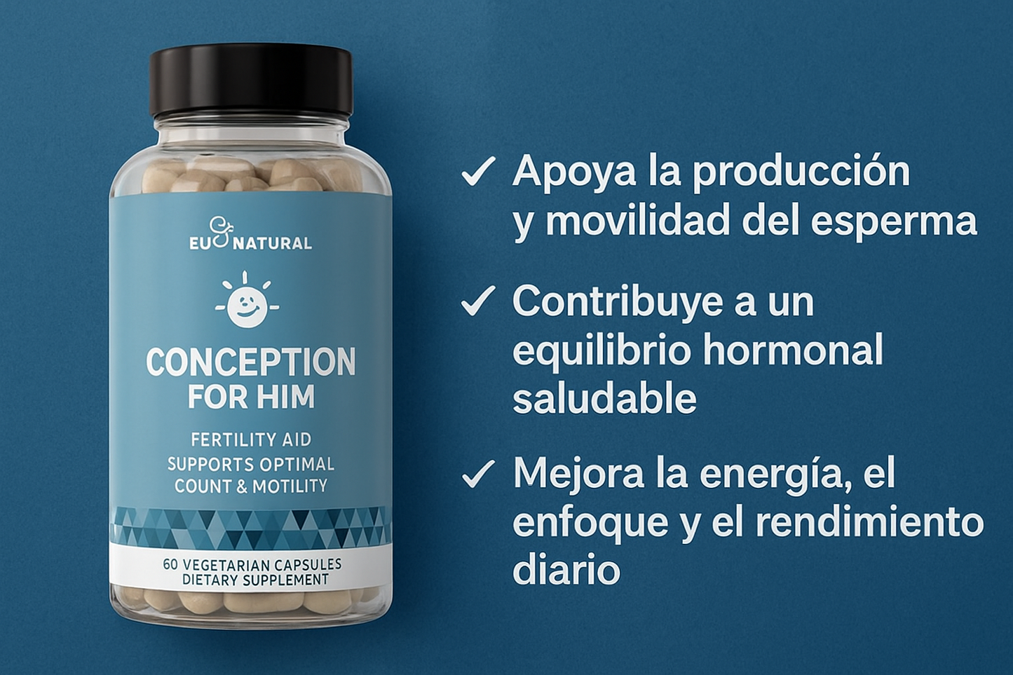 “Conception For Him® Potencia tu fertilidad, energía y vitalidad