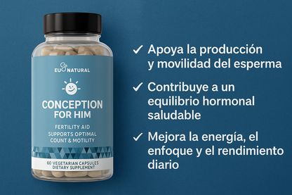 “Conception For Him® Potencia tu fertilidad, energía y vitalidad